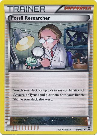 Fossil Researcher (92/111) (Cosmos Holo) [XY: Furious Fists] | Odin's Place