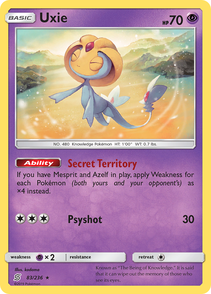 Uxie (83/236) [Sun & Moon: Unified Minds] | Odin's Place
