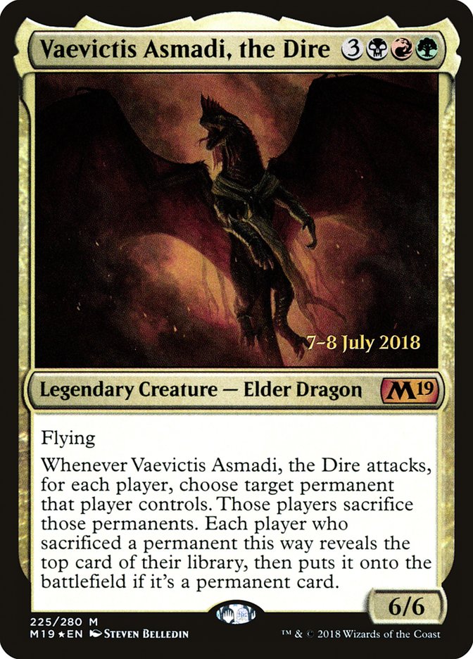 Vaevictis Asmadi, the Dire (225) [Core Set 2019 Prerelease Promos] | Odin's Place