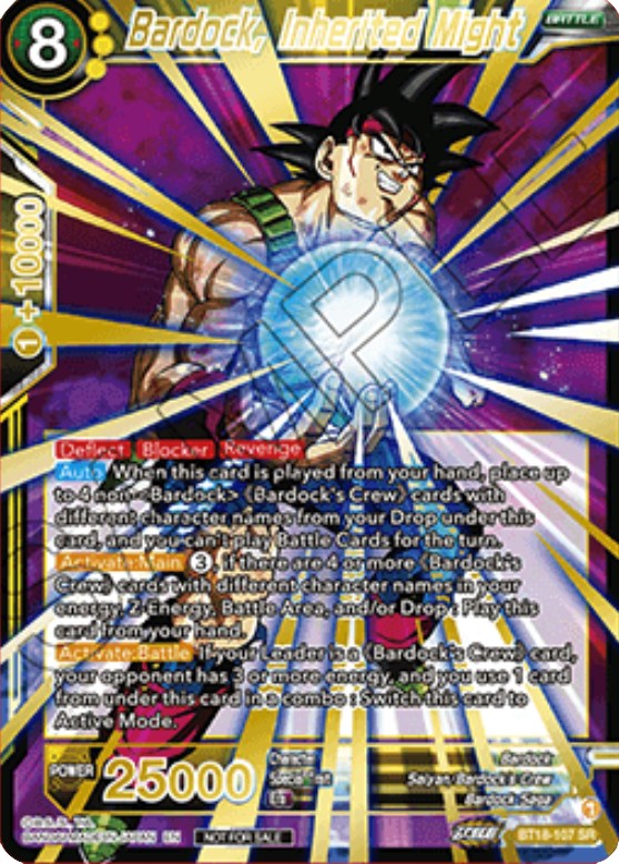 Bardock, Inherited Might (Zenkai Cup 2022 Top 32) (BT18-107) [Tournament Promotion Cards] | Odin's Place