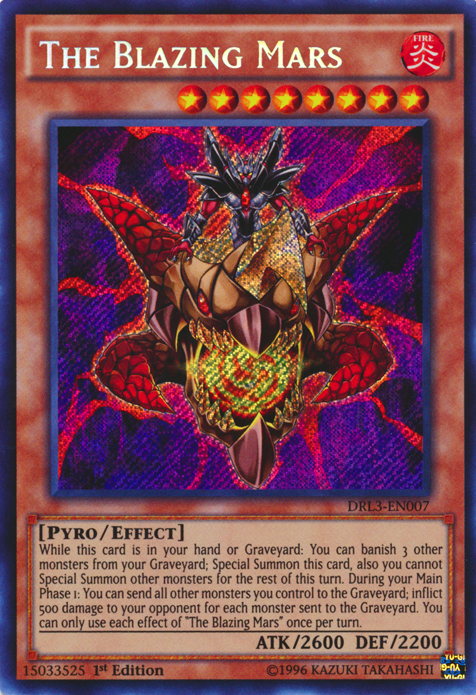 The Blazing Mars [DRL3-EN007] Secret Rare | Odin's Place