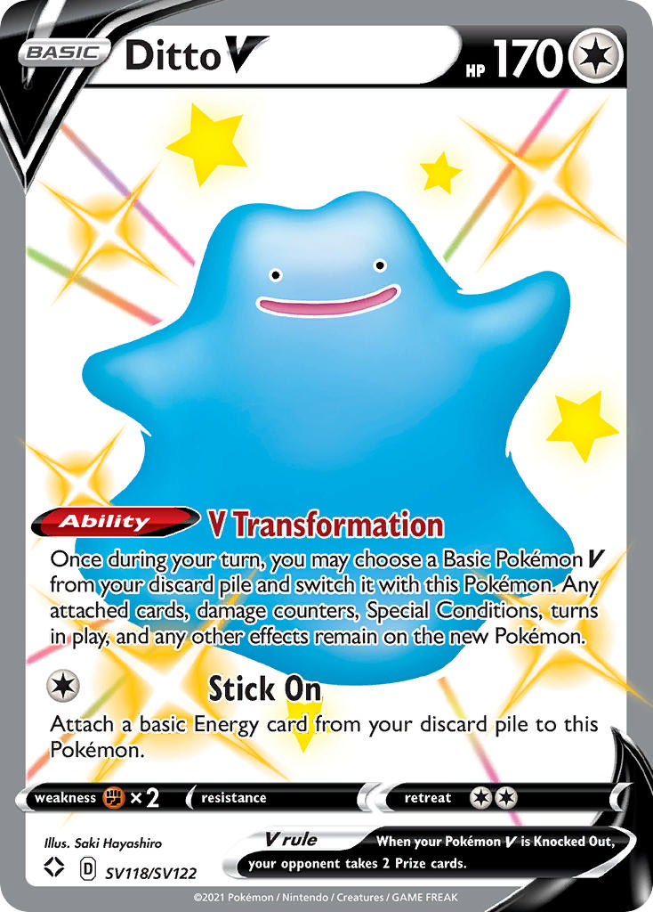 Ditto V (SV118/SV122) [Sword & Shield: Shining Fates] | Odin's Place
