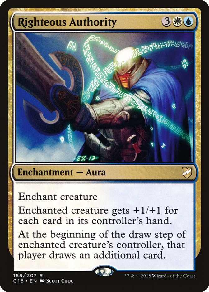 Righteous Authority (188) [Commander 2018] | Odin's Place