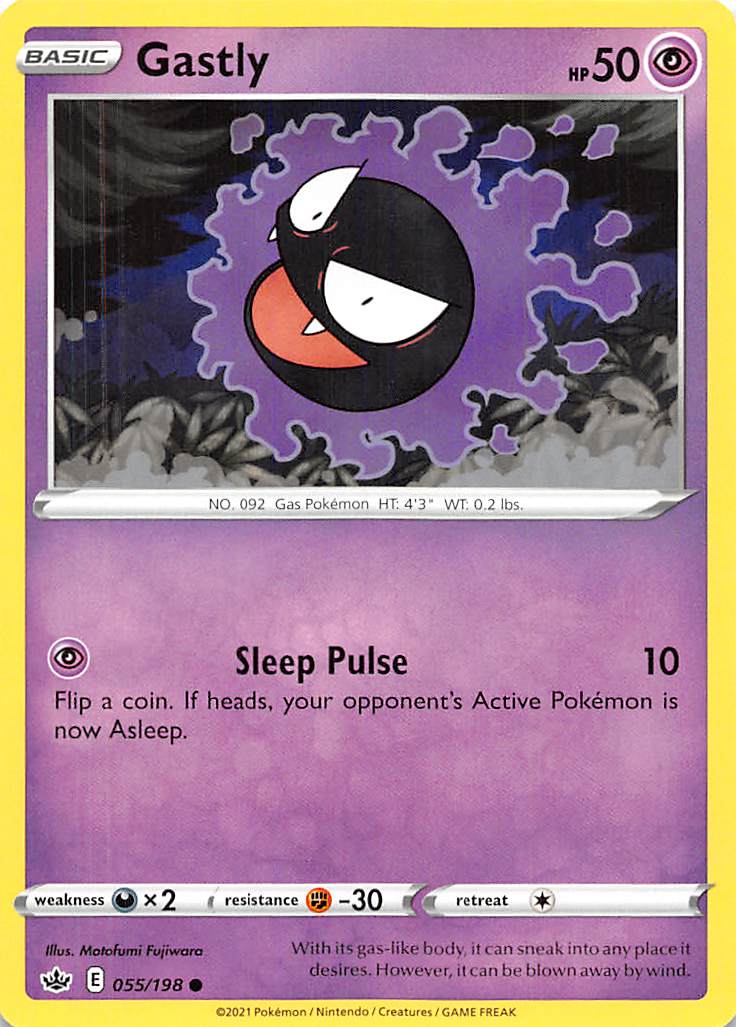 Gastly (055/198) [Sword & Shield: Chilling Reign] | Odin's Place
