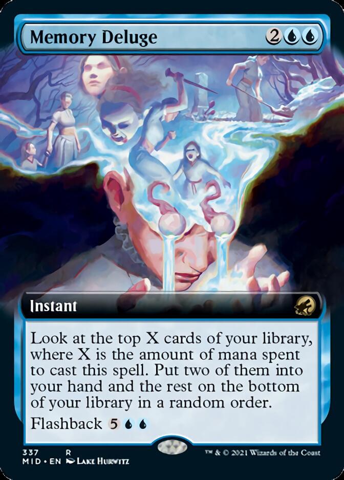Memory Deluge (Extended Art) [Innistrad: Midnight Hunt] | Odin's Place