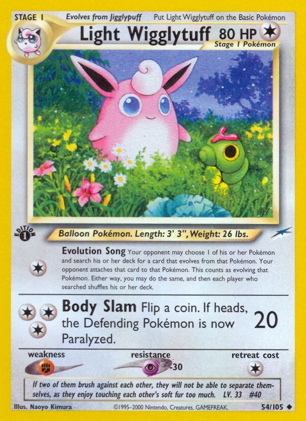 Light Wigglytuff (54/105) [Neo Destiny 1st Edition] | Odin's Place