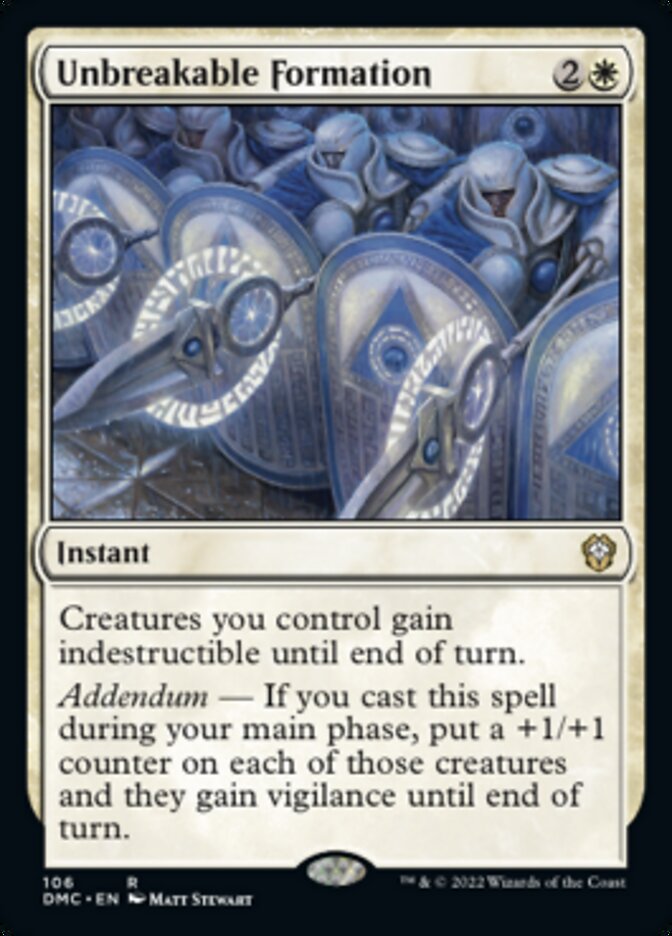 Unbreakable Formation [Dominaria United Commander] | Odin's Place