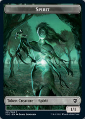 Spirit (001) // Spirit (002) Double-Sided Token [Innistrad: Crimson Vow Commander Tokens] | Odin's Place