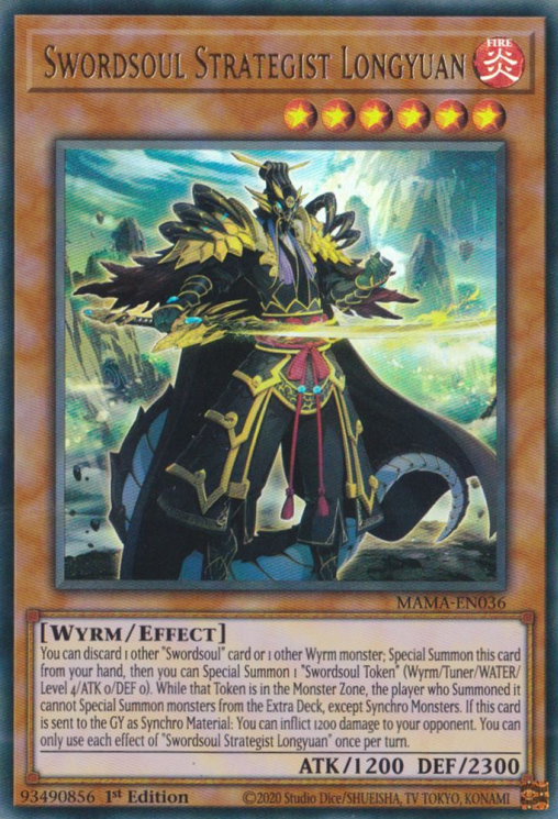 Swordsoul Strategist Longyuan [MAMA-EN036] Ultra Rare | Odin's Place