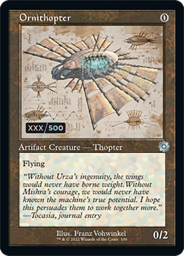 Ornithopter (Retro Schematic) (Serialized) [The Brothers' War Retro Artifacts] | Odin's Place