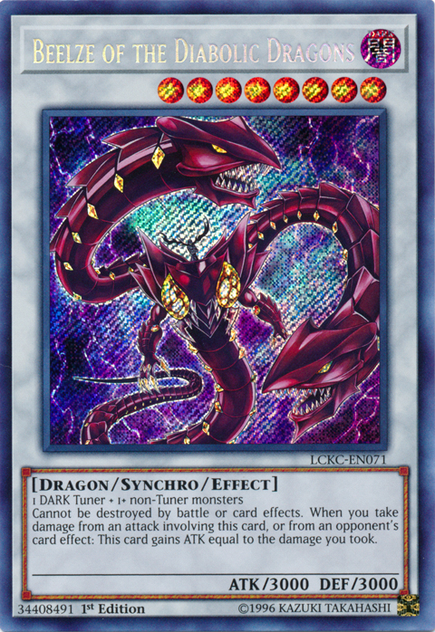 Beelze of the Diabolic Dragons [LCKC-EN071] Secret Rare | Odin's Place