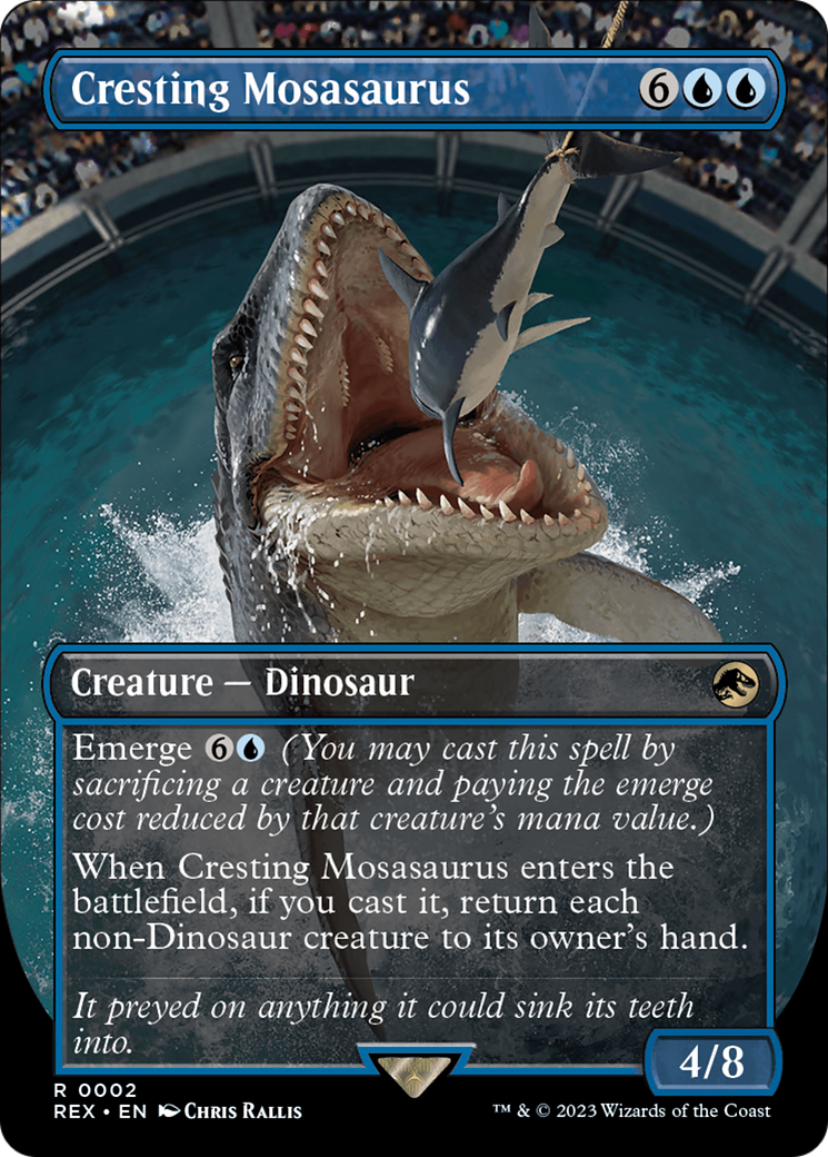 Cresting Mosasaurus (Borderless) [Jurassic World Collection] | Odin's Place