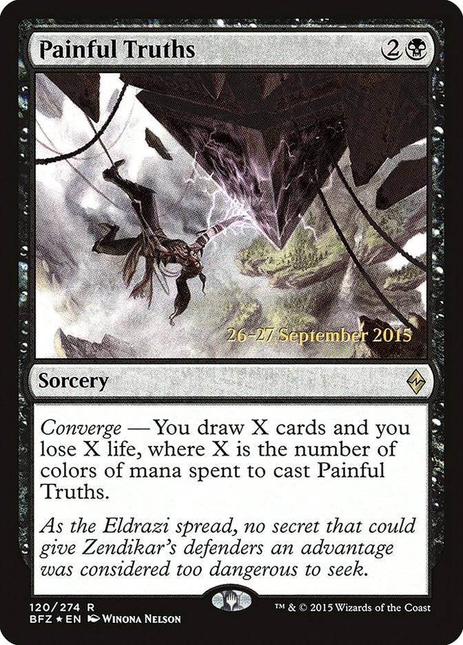 Painful Truths (120) [Battle for Zendikar Prerelease Promos] | Odin's Place