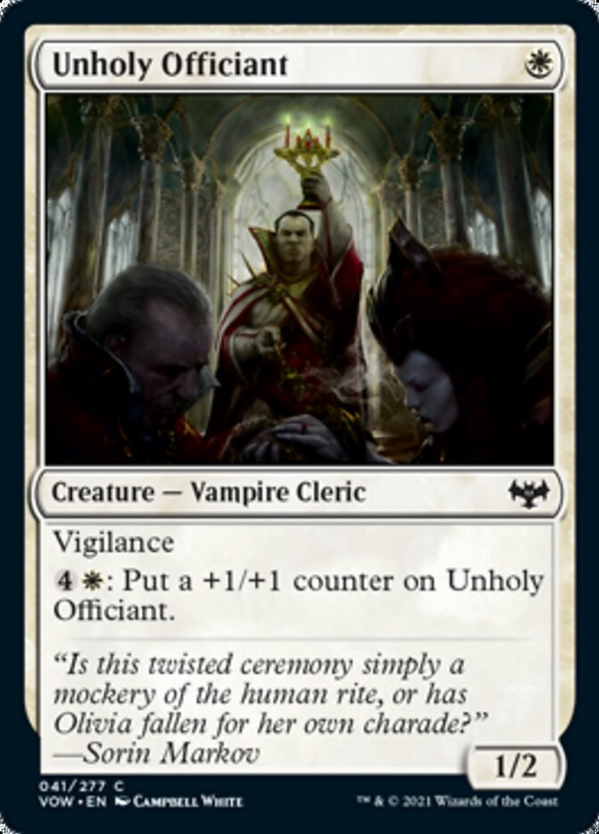 Unholy Officiant [Innistrad: Crimson Vow] | Odin's Place