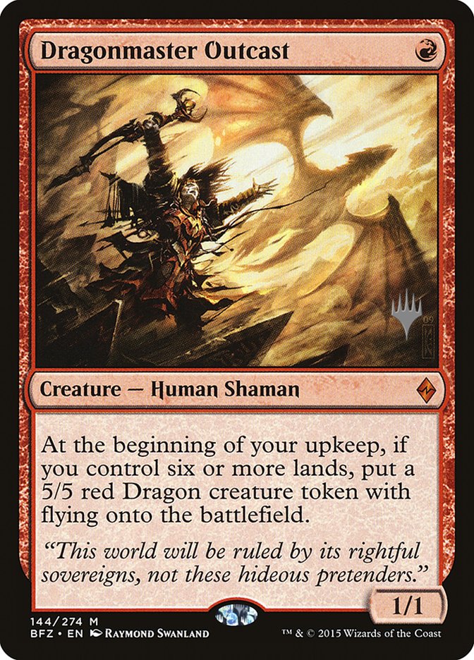 Dragonmaster Outcast (Promo Pack) [Battle for Zendikar Promos] | Odin's Place