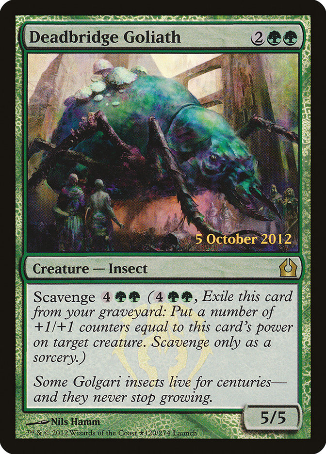 Deadbridge Goliath (120) [Return to Ravnica Prerelease Promos] | Odin's Place