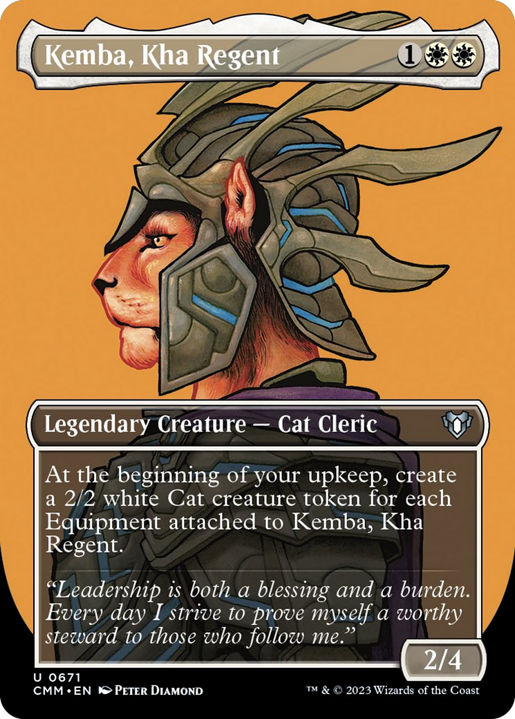 Kemba, Kha Regent (Borderless Profile) [Commander Masters] | Odin's Place
