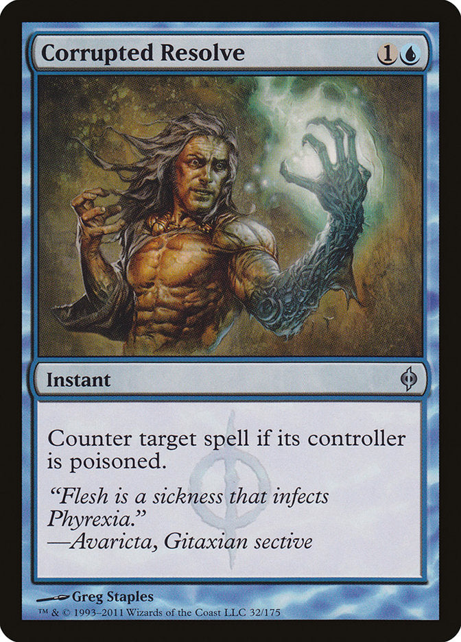 Corrupted Resolve (32) [New Phyrexia] | Odin's Place