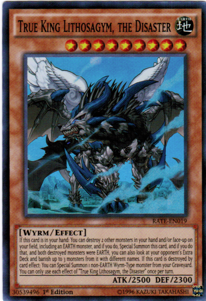 True King Lithosagym, the Disaster [RATE-EN019] Super Rare | Odin's Place