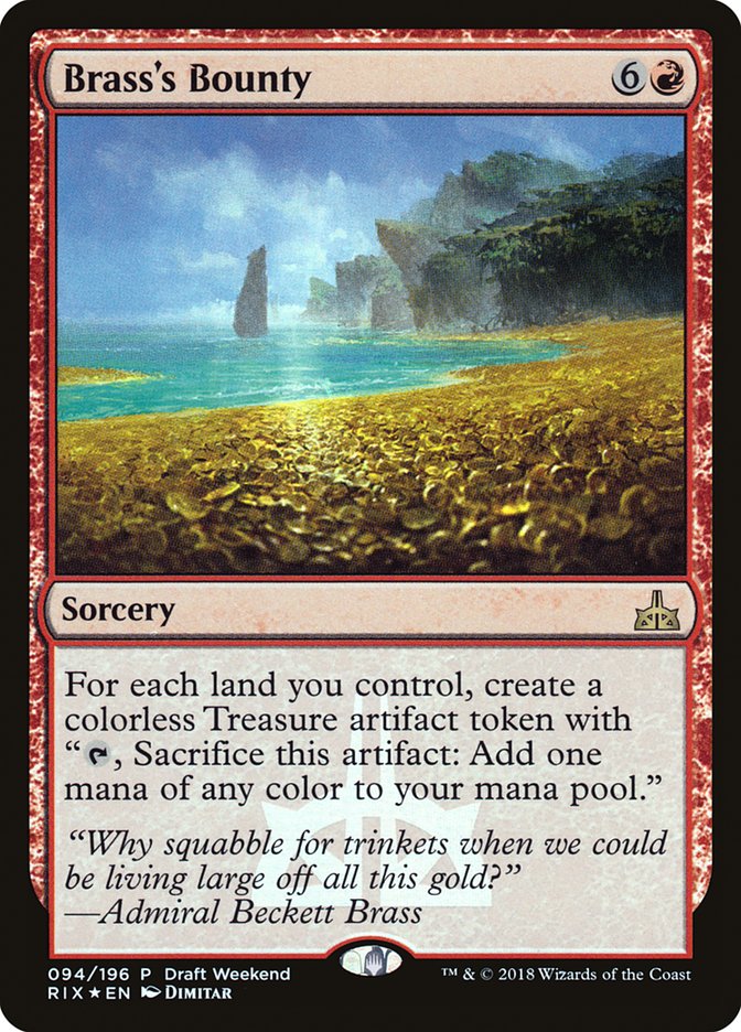 Brass's Bounty (94) (Draft Weekend) [Rivals of Ixalan Promos] | Odin's Place