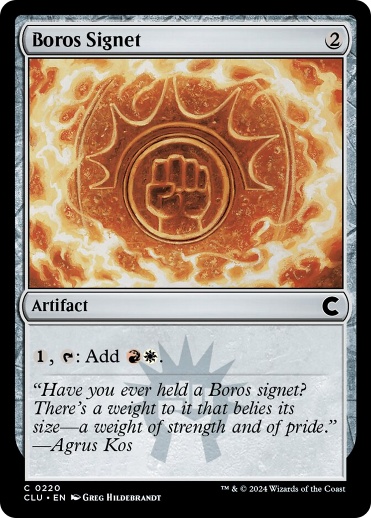 Boros Signet [Ravnica: Clue Edition] | Odin's Place