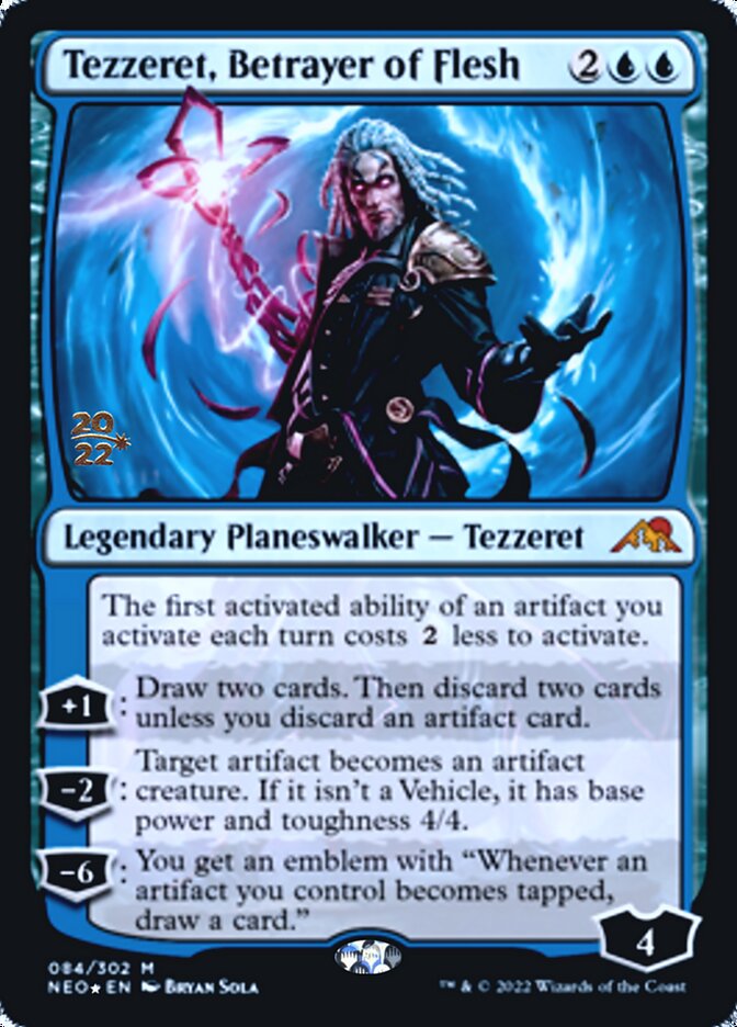 Tezzeret, Betrayer of Flesh [Kamigawa: Neon Dynasty Prerelease Promos] | Odin's Place