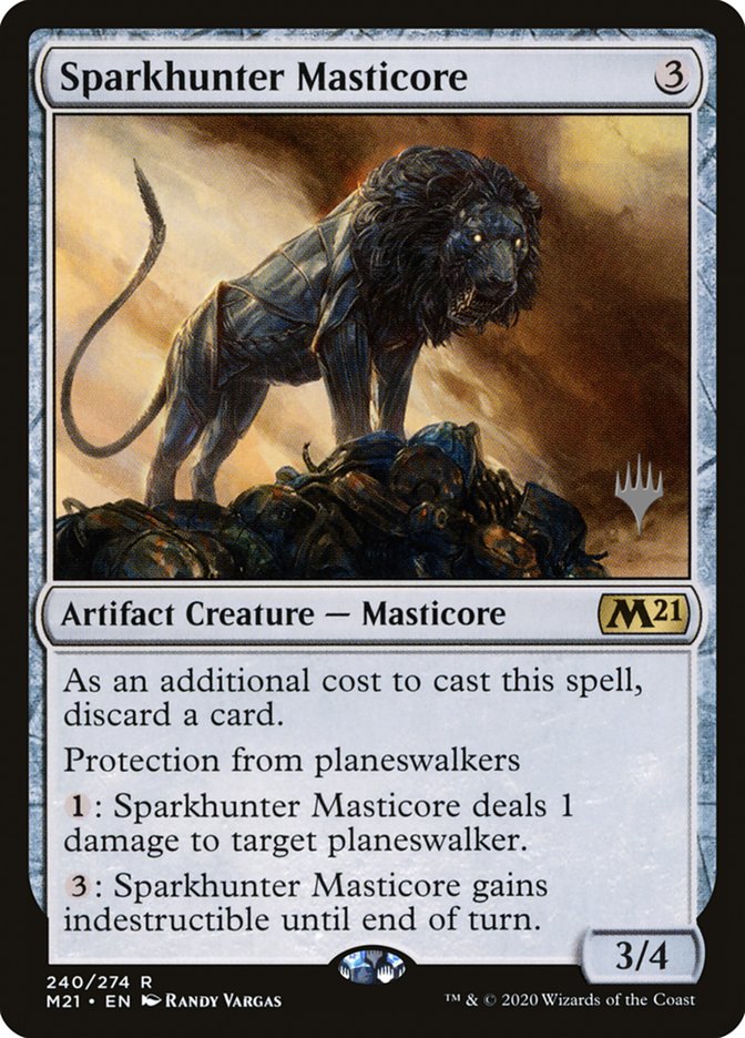 Sparkhunter Masticore (Promo Pack) [Core Set 2021 Promos] | Odin's Place