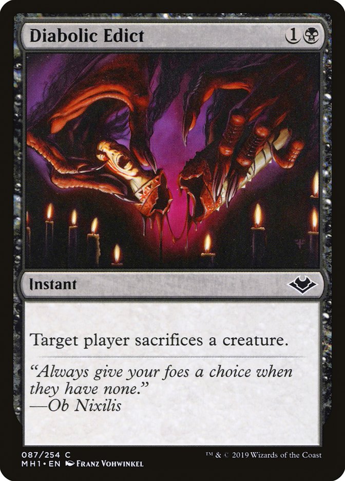 Diabolic Edict (87) [Modern Horizons] | Odin's Place