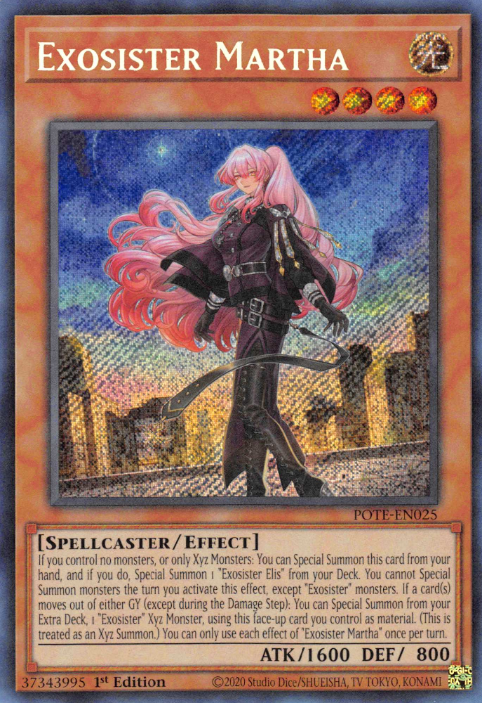Exosister Martha [POTE-EN025] Secret Rare | Odin's Place