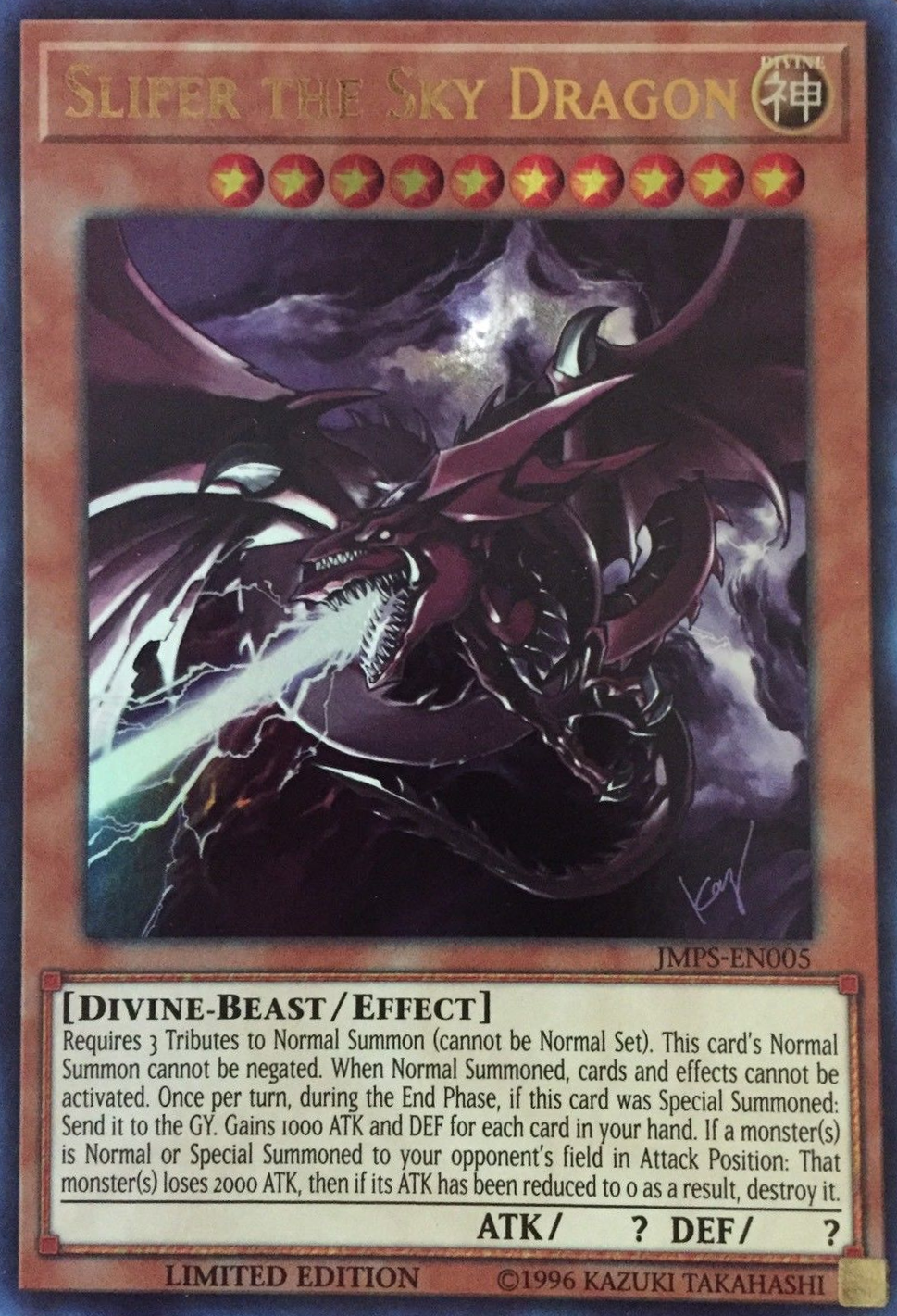 Slifer the Sky Dragon [JMPS-EN005] Ultra Rare | Odin's Place