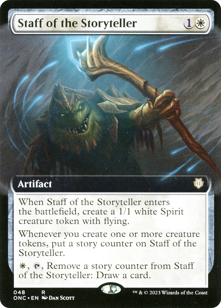 Staff of the Storyteller (Extended Art) [Phyrexia: All Will Be One Commander] | Odin's Place