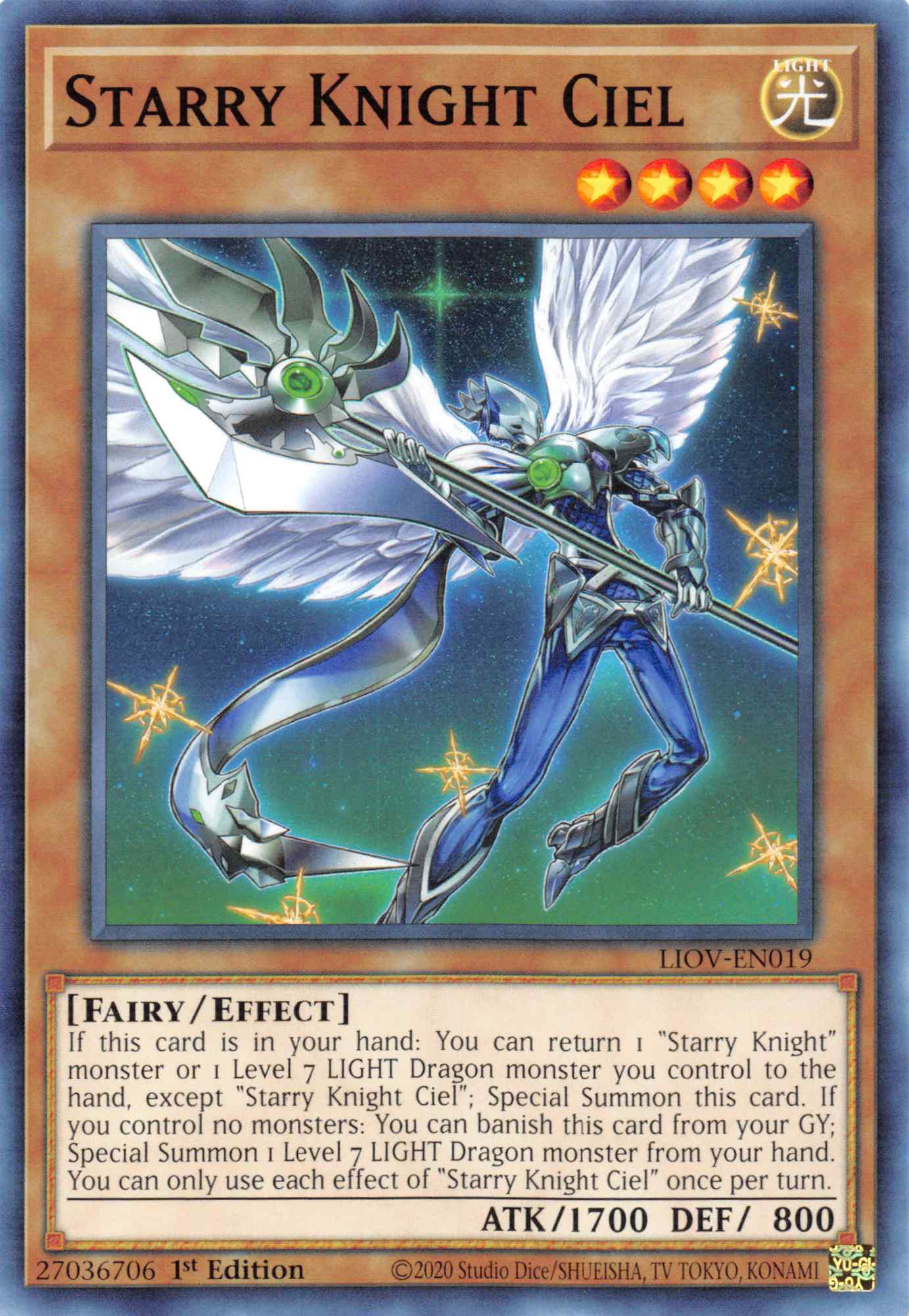 Starry Knight Ciel [LIOV-EN019] Common | Odin's Place