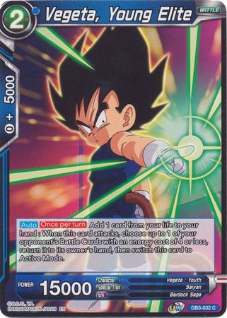 Vegeta, Young Elite (DB3-032) [Giant Force] | Odin's Place