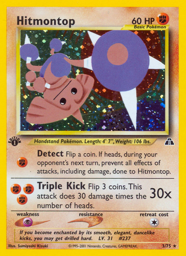 Hitmontop (3/75) [Neo Discovery 1st Edition] | Odin's Place