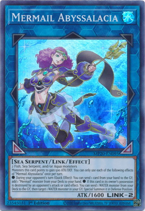 Mermail Abyssalacia [MP20-EN095] Super Rare | Odin's Place