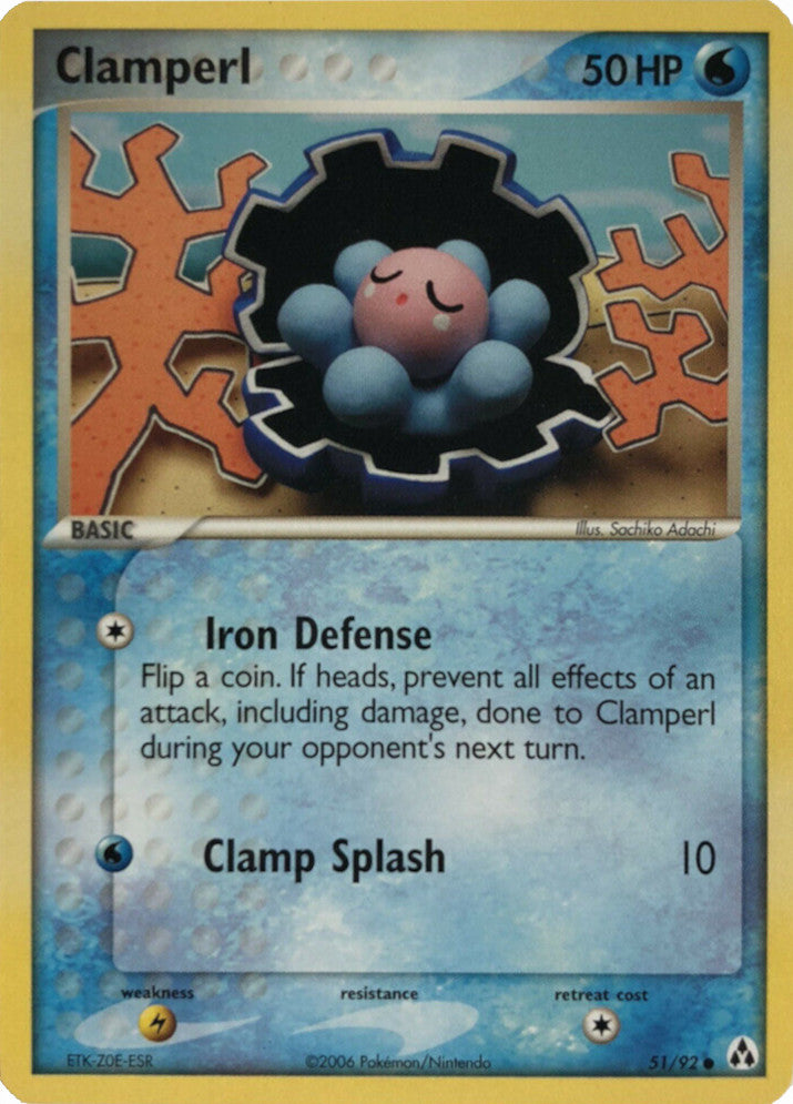 Clamperl (51/92) (Stamped) [EX: Legend Maker] | Odin's Place