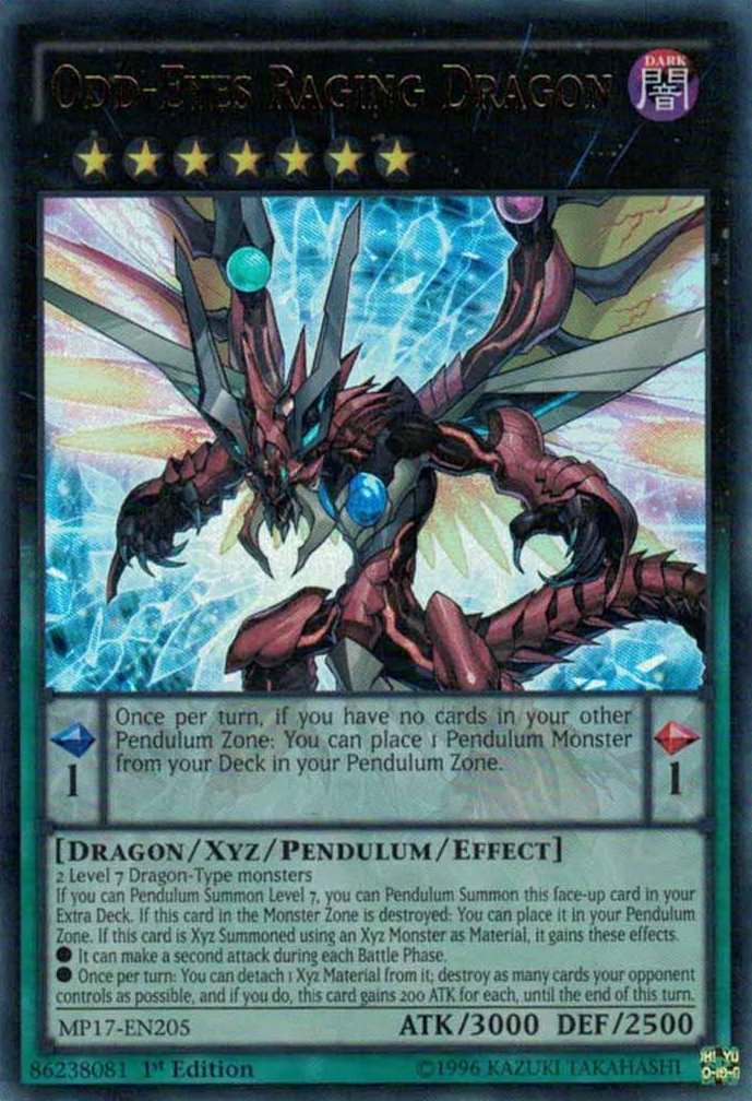 Odd-Eyes Raging Dragon [MP17-EN205] Ultra Rare | Odin's Place