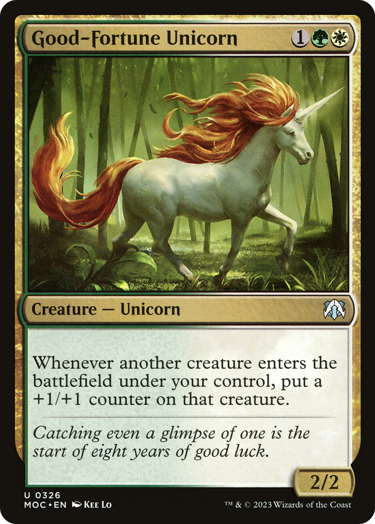 Good-Fortune Unicorn [March of the Machine Commander] | Odin's Place