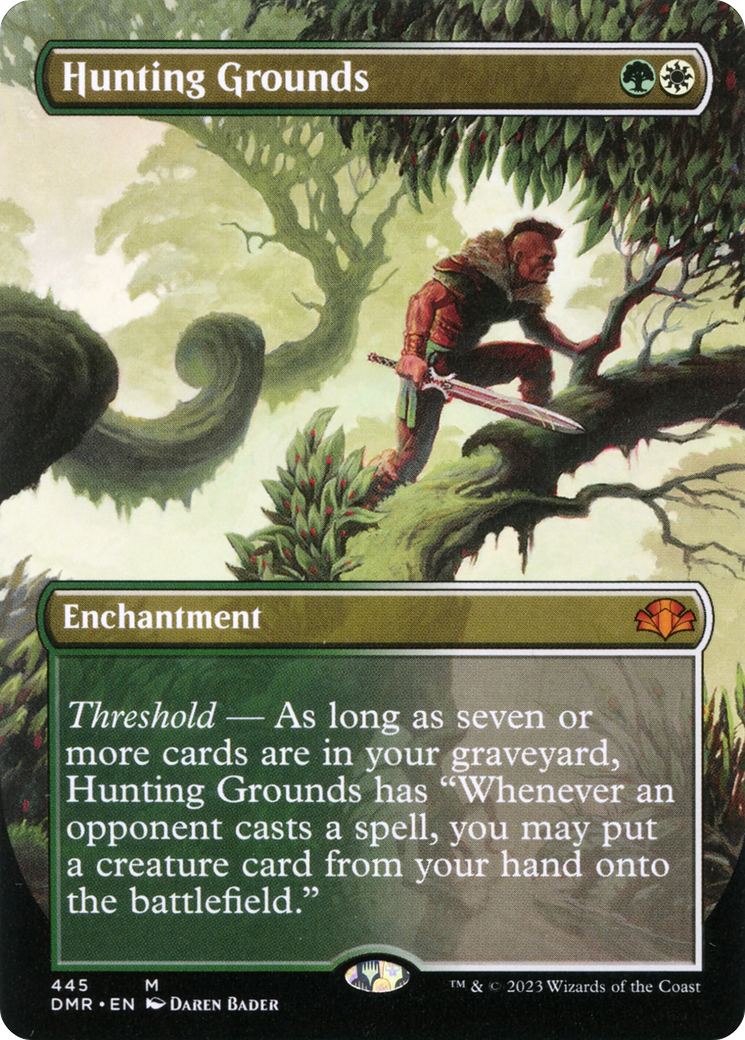Hunting Grounds (Borderless Alternate Art) [Dominaria Remastered] | Odin's Place