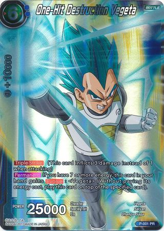 One-Hit Destruction Vegeta (P-001) [Promotion Cards] | Odin's Place