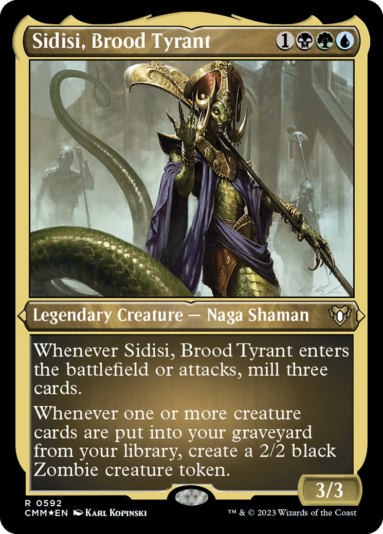 Sidisi, Brood Tyrant (Foil Etched) [Commander Masters] | Odin's Place