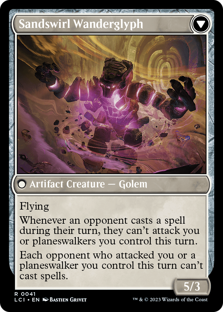 Unstable Glyphbridge // Sandswirl Wanderglyph [The Lost Caverns of Ixalan Prerelease Cards] | Odin's Place