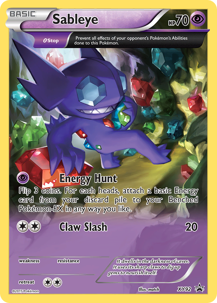 Sableye (XY92) [XY: Black Star Promos] | Odin's Place