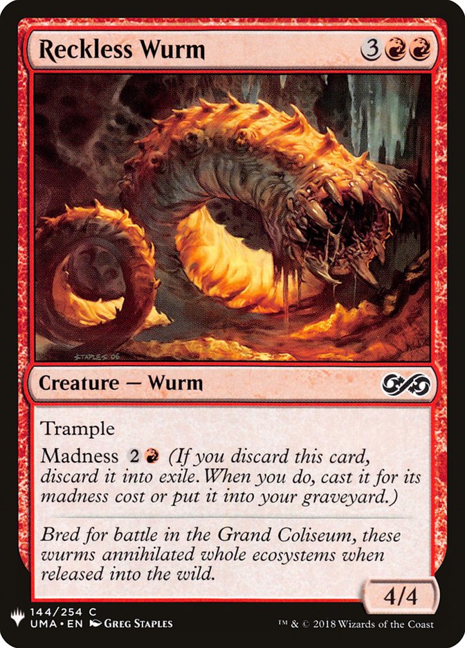 Reckless Wurm [Mystery Booster] | Odin's Place