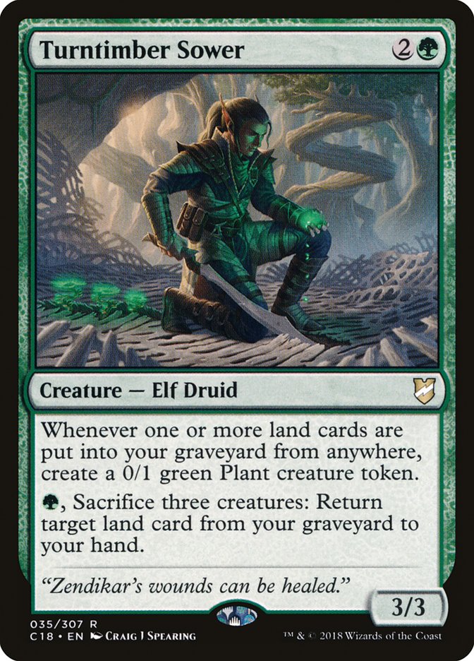 Turntimber Sower (35) [Commander 2018] | Odin's Place