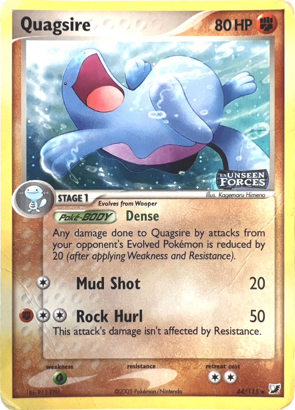 Quagsire (44/115) (Stamped) [EX: Unseen Forces] | Odin's Place