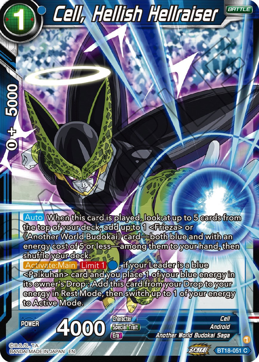 Cell, Hellish Hellraiser (BT18-051) [Dawn of the Z-Legends] | Odin's Place