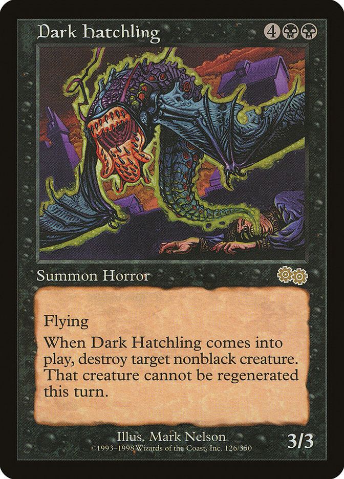 Dark Hatchling (126) [Urza's Saga] | Odin's Place