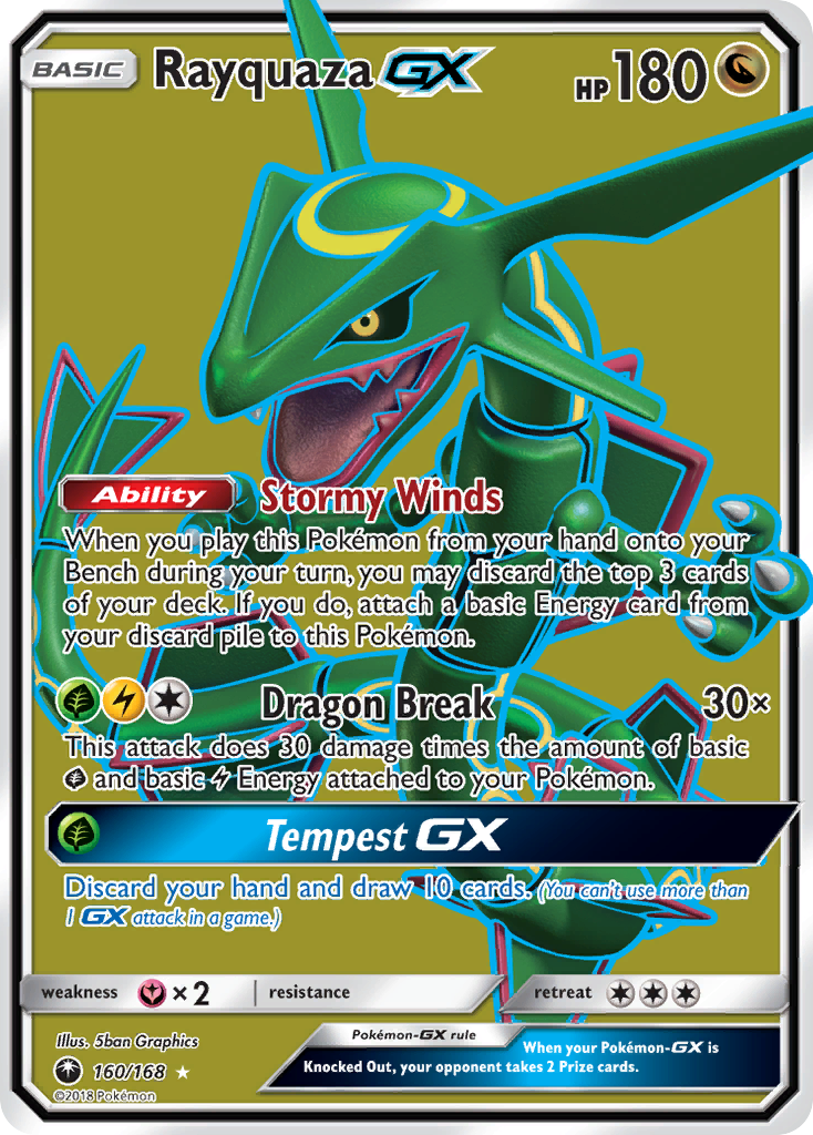 Rayquaza GX (160/168) [Sun & Moon: Celestial Storm] | Odin's Place