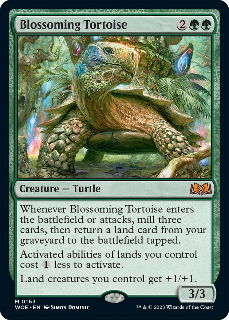 Blossoming Tortoise [Wilds of Eldraine] | Odin's Place